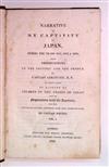 TRAVEL  GOLOVNIN, VASILIJ MIKHAILOVICH. Narrative of My Captivity in Japan, during the Years 1811, 1812 & 1813.  2 vols. in one.  1818